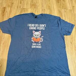 Angry Cat Reading T-shirt Funny Kitty Shirts for Reader gift Book Love – ,